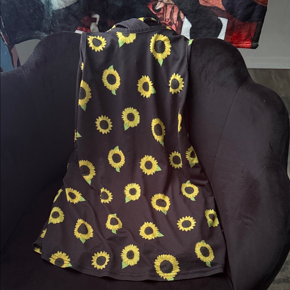 Simply Southern Black and Yellow Sunflower Dress